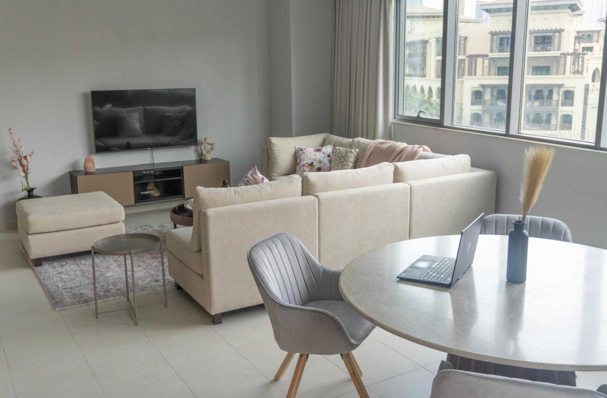 Apartament Downtown Oasis, Burj Khalifa Views, Luxury Amenities Dubaj Zewnętrze zdjęcie