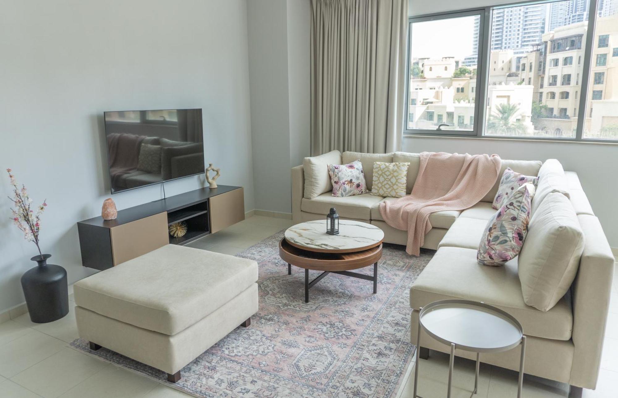 Apartament Downtown Oasis, Burj Khalifa Views, Luxury Amenities Dubaj Zewnętrze zdjęcie